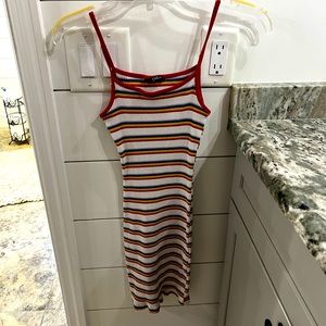 Rainbow body con dress